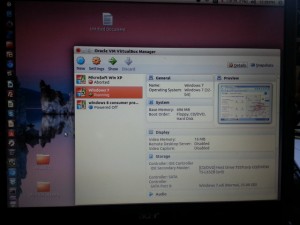 Ubuntu 14.04 Linux with Virtualbox running