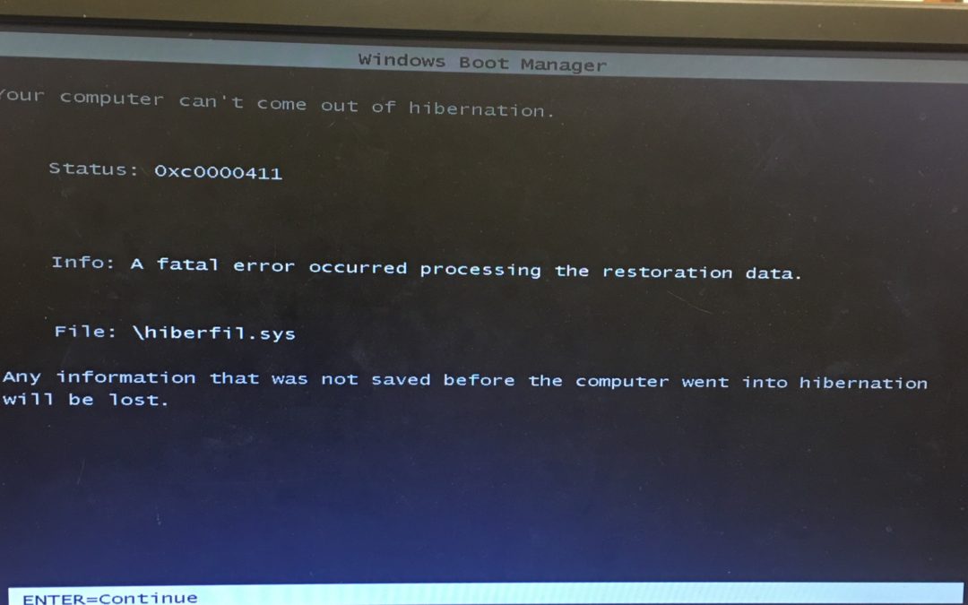 Our computer just shut down.  Fort Wayne computer repair