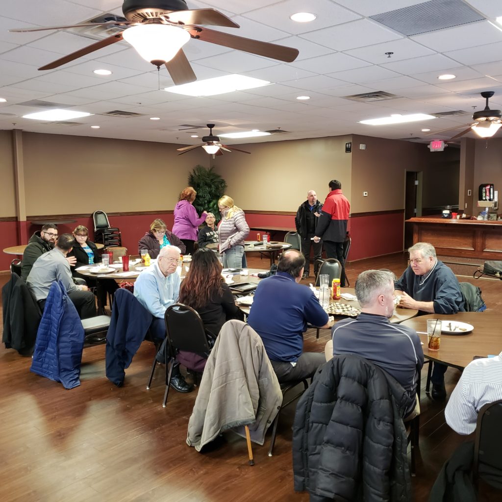 Business networking today at the New Haven Chamber group Shane