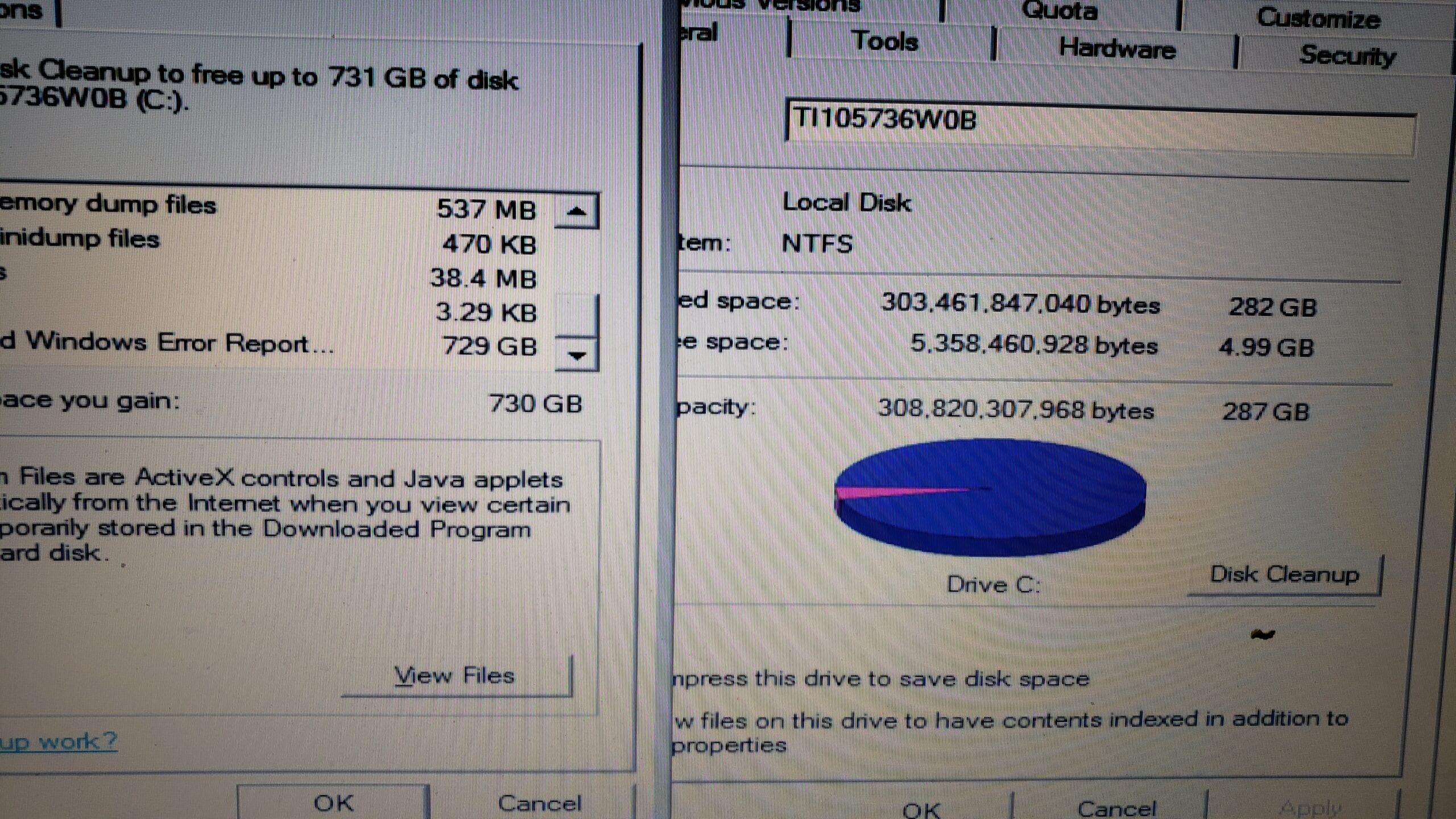 That can’t be right. Disk drive report Fort Wayne computer consulting