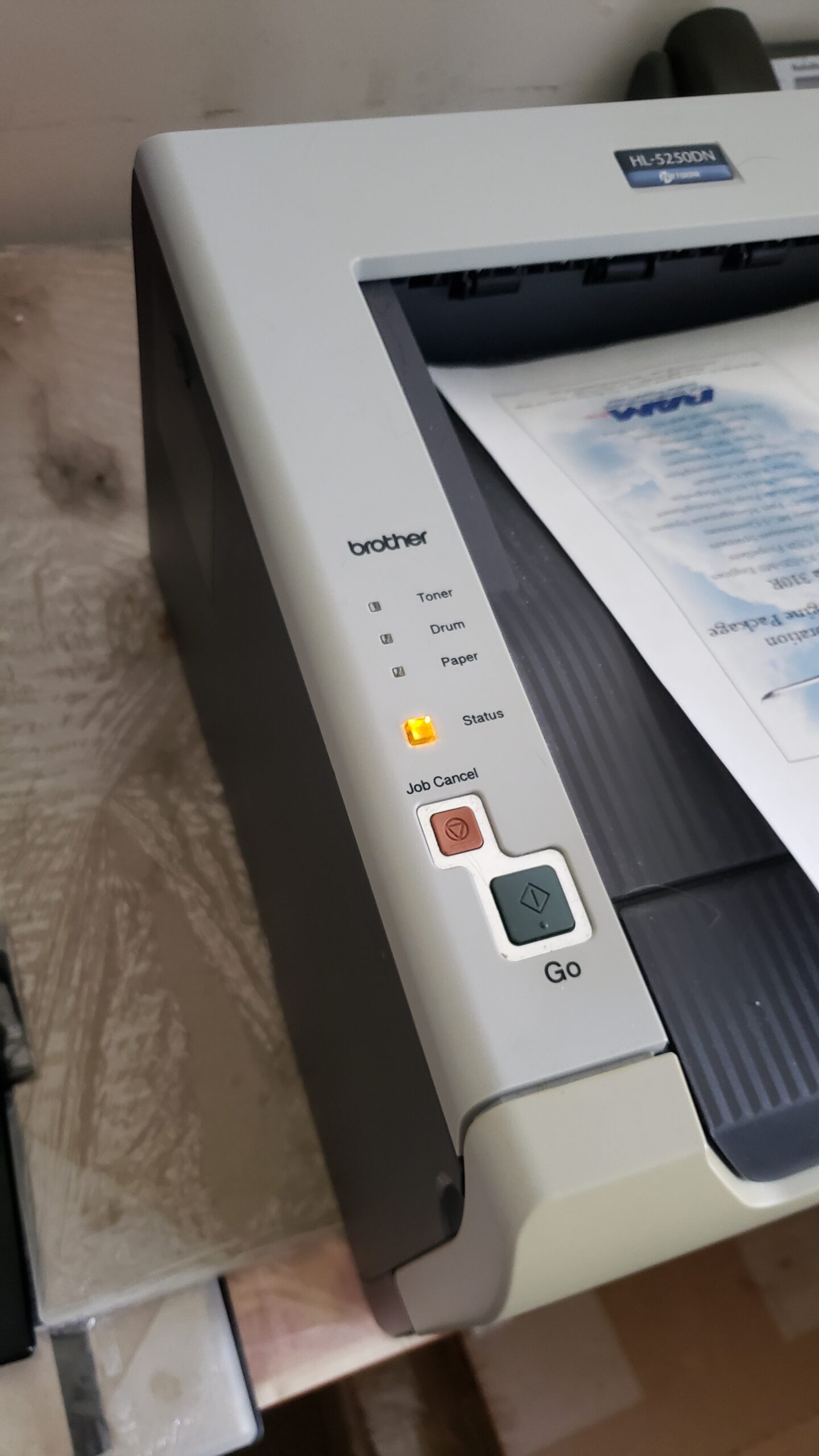 You’re not going to believe this – my printer stopped