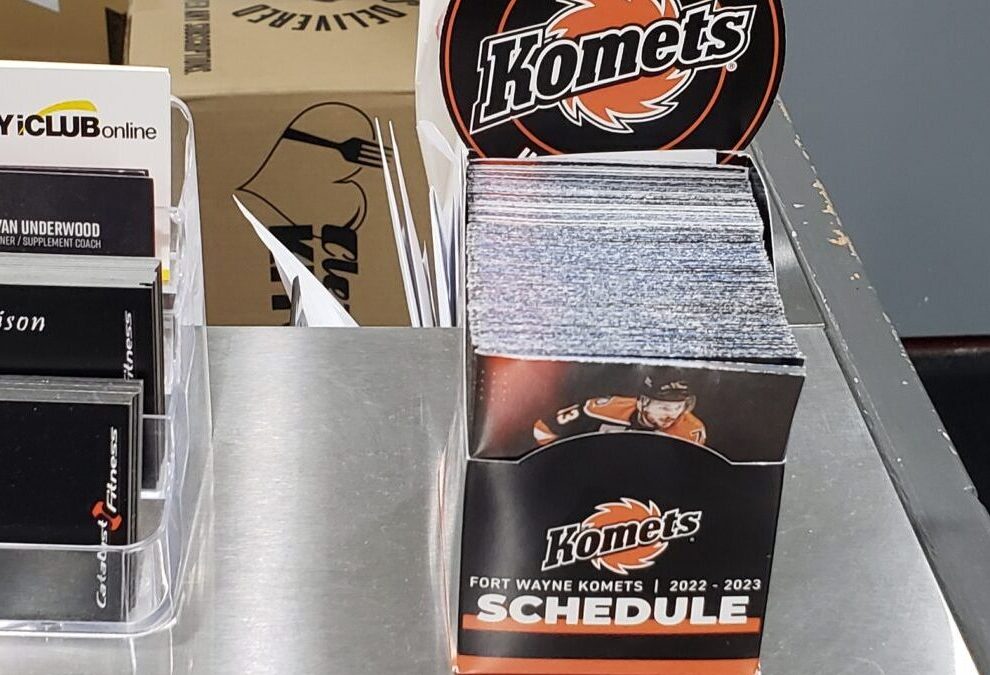 Get your boxed Komet Hockey pocket schedules here!