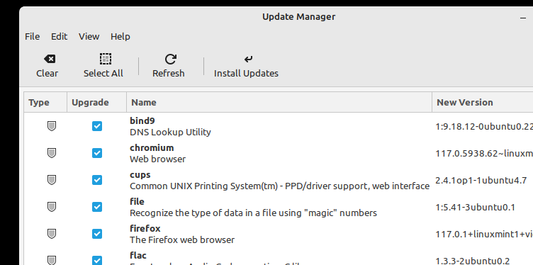 Operating System updates and Linux Mint